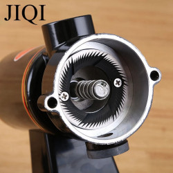 Moedor de café elétrico JIQI - Moagem ajustável e aço inoxidável